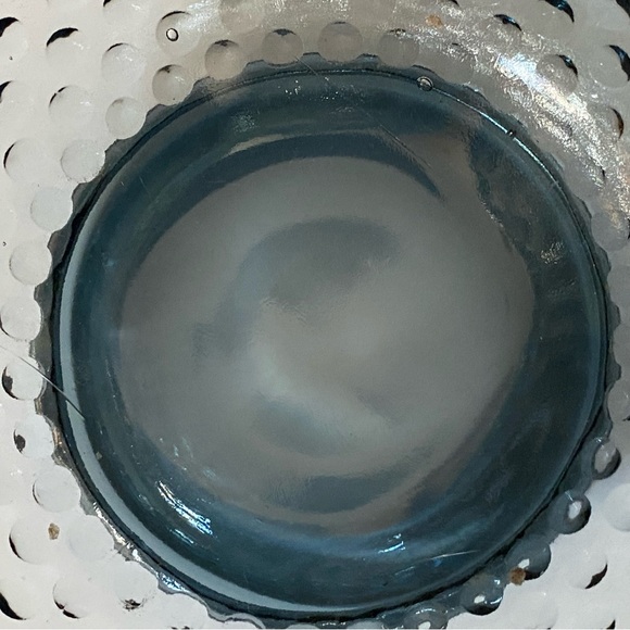 RARE Fenton Hobnail Ruffled Bowl Vase Federal Blue 5” Excellent Condition Fots - Picture 14 of 16